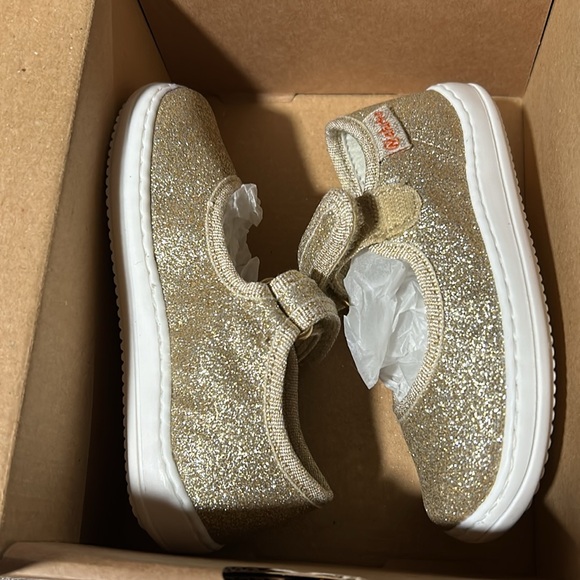 Kids Naturino champagne glitter ballet flat w/strap - Picture 10 of 11